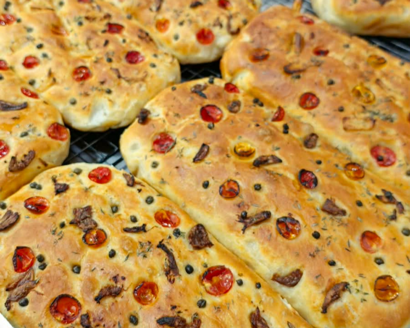 Tomato and Caper Focaccia