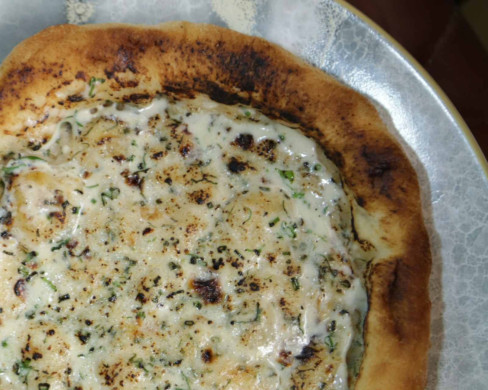 8 Inch Neapolitan Pizza Base - Herbed Bianca - product view 4